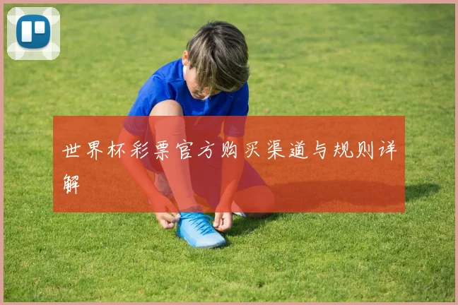 世界杯彩票官方购买渠道与规则详解