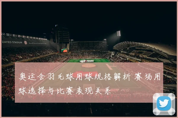 奥运会羽毛球用球规格解析 赛场用球选择与比赛表现关系