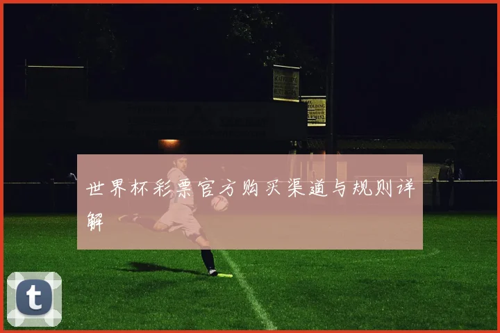 世界杯彩票官方购买渠道与规则详解
